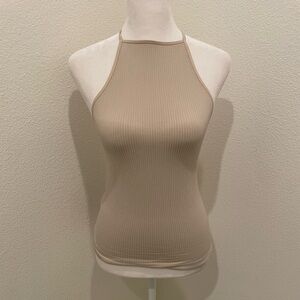 The Paragon Ribbed Halter Tank Top – One Size – Made in USA​